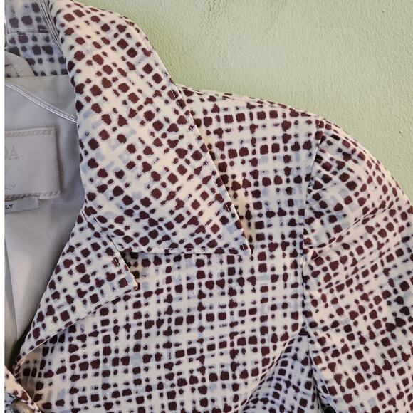 Prada Milano Designer Geometric Printed Blazer Style Button-Up Jacket Size 38IT - Picture 6 of 16